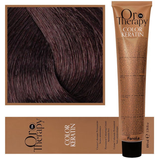 Fanola Oro Therapy Color Keratin Oil Pure 4.5 100 ml — Olio per capelli colorati