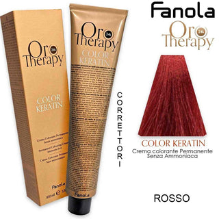 Fanola Oro Therapy Color Keratin Oro Puro Rosso 100 ml — Crema colorante per capelli