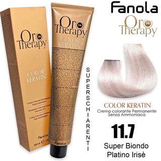 Fanola Oro Therapy Color Keratin Oro Pure 11.7 100 ml — Crema colorante per capelli