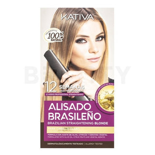 Kativa Kit lisciante biondo brasiliano 225 ml — Trattamento lisciante