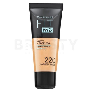 Foundation Maybelline Fit Me! Matte + Poreless 220 Natural Beige 30 ml 