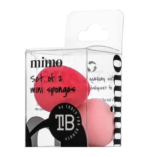 MIMO Set de 2 Mini Esponjas Rosa 