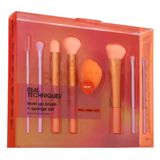 Kit brocha + esponja Level Up Real Techniques 