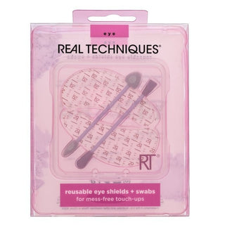 Protecciones oculares reutilizables Real Techniques + almohadillas 