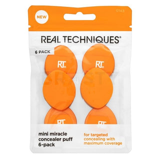 Real Techniques Mini Miracle Concealer Puff paquete de 6 
