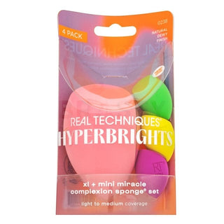 Real Techniques Hyperbrights XL + Mini Miracle Complexion Sponge Set 