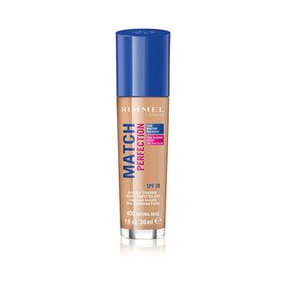 Rimmel לונדון מאץ' פרפקשן 24HR SPF20 מייקאפ 400 נטורל בייג' 30 מ"ל 