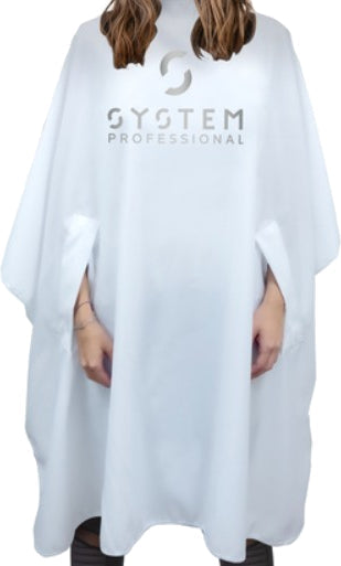 System professional Capa de peluquería profesional blanca