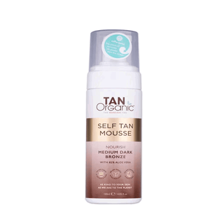 Tanorganic Mousse autoabbronzante nutriente e autoabbronzante per viso e collo, 120 ml