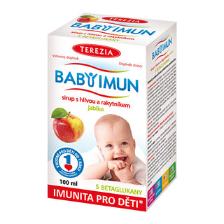 Terezia company Baby Imun syrup con oyster mushroom e sea buckthorn - apple 100 ml
