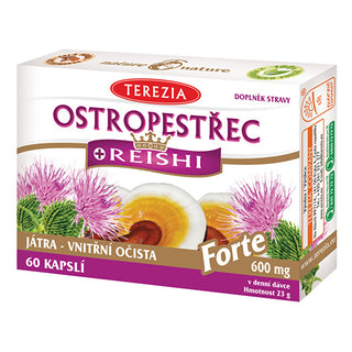 Terezia company Milk thistle + reishi forte 60 capsules
