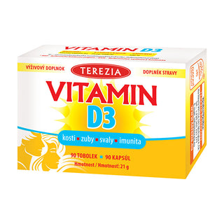 Terezia Vitamin D3 1000 IU 90 capsules