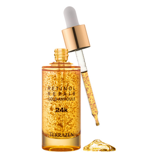 Terrazen Riparazione del retinolo, Oro 24K, Rassodante, Siero trattamento in fiale, Antietà, Per viso, Per donne, 50 ml