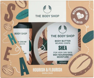 The body shop Kit de presente para cuidados corporais com manteiga de karité e pele seca