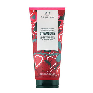 The body shop Smoothing shower scrub Strawberry (Shower Scrub) 200 ml