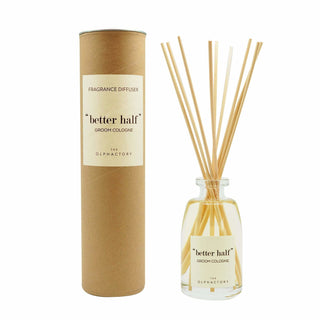 The Olphactory Better Half Groom Colonia, bastoncini profumati, diffusore di aromi, 100 ml