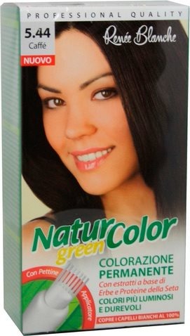 Renee Blanche Tinta Per Capelli Colorazione Permanente Naturale Natur Color Green 544 Caffe
