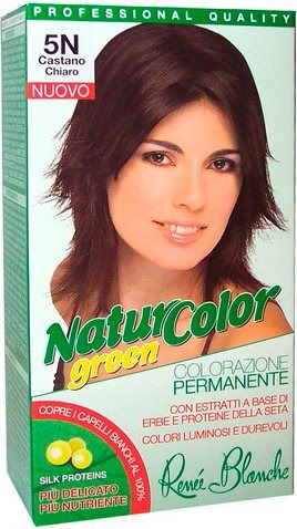 Renee Blanche Tinta Per Capelli Colorazione Permanente Naturale Natur Color Green5 N Castano Chiaro