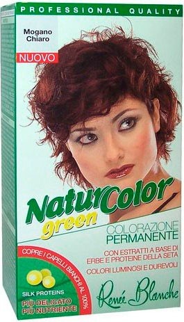 Renee Blanche Tinta Per Capelli Colorazione Permanente Naturale Natur Color Greenmogano Chiaro Mogano Chiaro