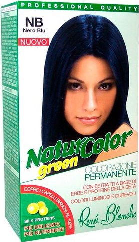 Renee Blanche Tinta Per Capelli Colorazione Permanente Naturale Natur Color Greennero Blu Nero Blu