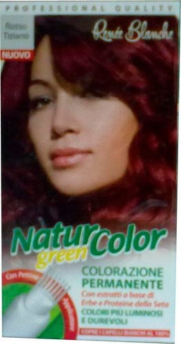 Renee Blanche Tinta Per Capelli Colorazione Permanente Naturale Natur Color Greenrosso Tiziano Rosso Tiziano
