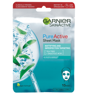 Garnier Pure A Maschera vetro pelle 27 g — Maschera viso
