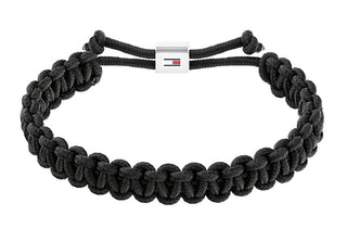 Tommy Hilfiger Braccialetto Paracord Nero Intrecciato 2790496