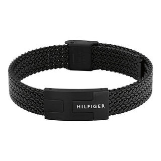 Tommy hilfiger Black steel Bracciale da uomo Nautical Mesh 2790707
