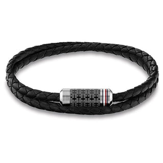 Tommy Hilfiger Bracciale Doppio In Pelle Per Uomo 2790327
