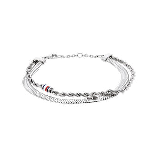 Tommy Hilfiger Bracciale In Acciaio A Doppio Strato 2780981