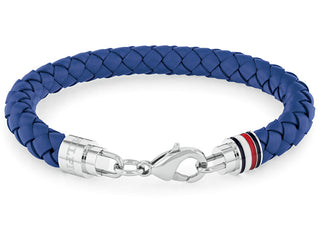 Tommy hilfiger Elegant men´s Bracciale made of blue leather Tyson 2790548