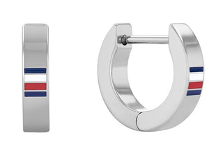 Tommy hilfiger Fashion kruhové orecchini s tricolorou 2790380