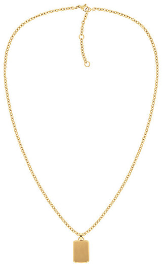 Tommy Hilfiger Collar de acero chapado en oro Moda 2780822 
