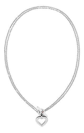 Tommy hilfiger Luxury double Collana with heart Ciondolo Toggle Heart 2780967