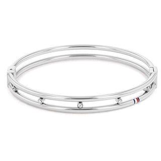 Tommy Hilfiger Lussuoso Bracciale Solido Con Cristalli 2780610