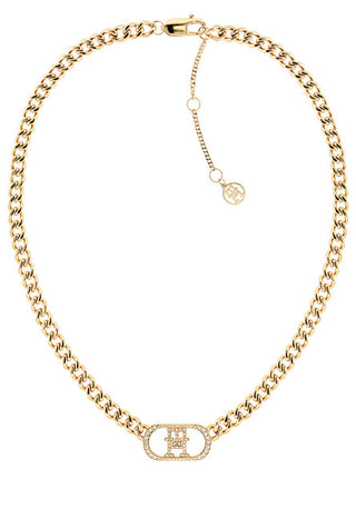 Tommy Hilfiger Collana Monogramma Placcata Oro Di Lusso 2780894