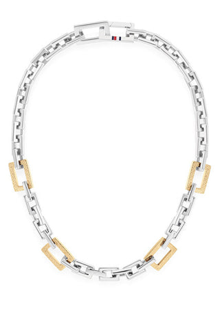 Tommy Hilfiger Collar bicolor macizo de acero 2780867 