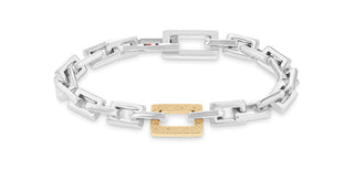 Tommy Hilfiger Armband aus massivem zweifarbigem Edelstahl 2780868 