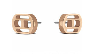 Tommy Hilfiger Orecchini Minimalisti In Bronzo Interlocking 2780548