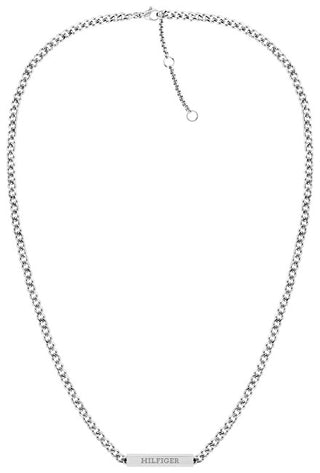 Tommy Hilfiger Collana Minimalista In Acciaio A Strati 2780847