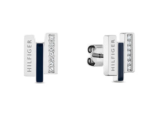 Tommy hilfiger Modern steel Orecchini with crystals Layered 2780843