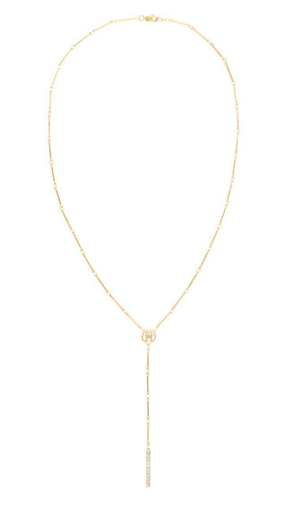Tommy Hilfiger Collana Moderna Con Catena A Barra Placcata Oro 2780998