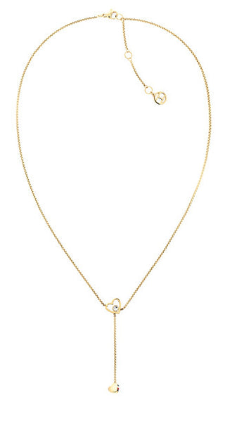 Tommy Hilfiger Collana Moderna Placcata Oro Con Cuori Cuore Pendente 2780672