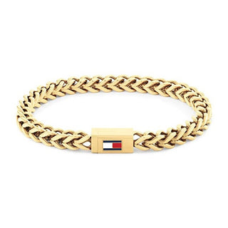 Tommy Hilfiger Pulsera Moderna Chapada en Oro Para Hombre 2790648 - Longitud: 17,5 Cm 