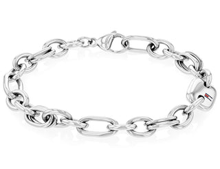 Tommy hilfiger Módní náramek z oceli Contrast Link Chain 2780789