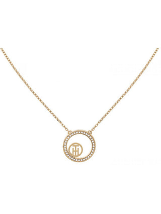 Tommy hilfiger Alla moda collana placcata oro Vine Circle 2780585