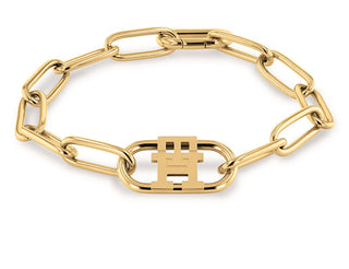 Tommy Hilfiger Bracciale Alla Moda Placcato Oro Monogram 2780722