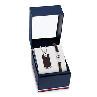 Tommy Hilfiger Set Di Gioielli In Acciaio Alla Moda 2770169 (Collana, Bracciale)