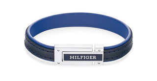 Tommy hilfiger Blue leather Bracciale da uomo 2790558