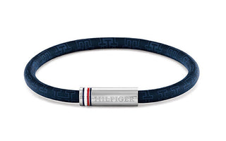 Tommy hilfiger Blue men´s Bracciale made of artificial leather Printed Cord 2790702